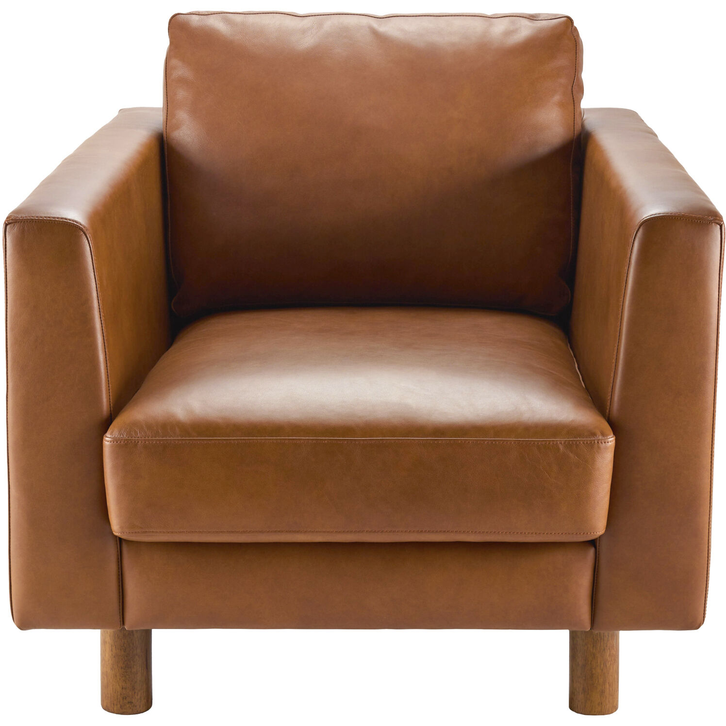 Fitz Upholstery: Brown; Base: Dark Brown Accent Chairs