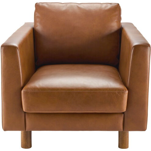 Fitz Upholstery: Brown; Base: Dark Brown Accent Chairs