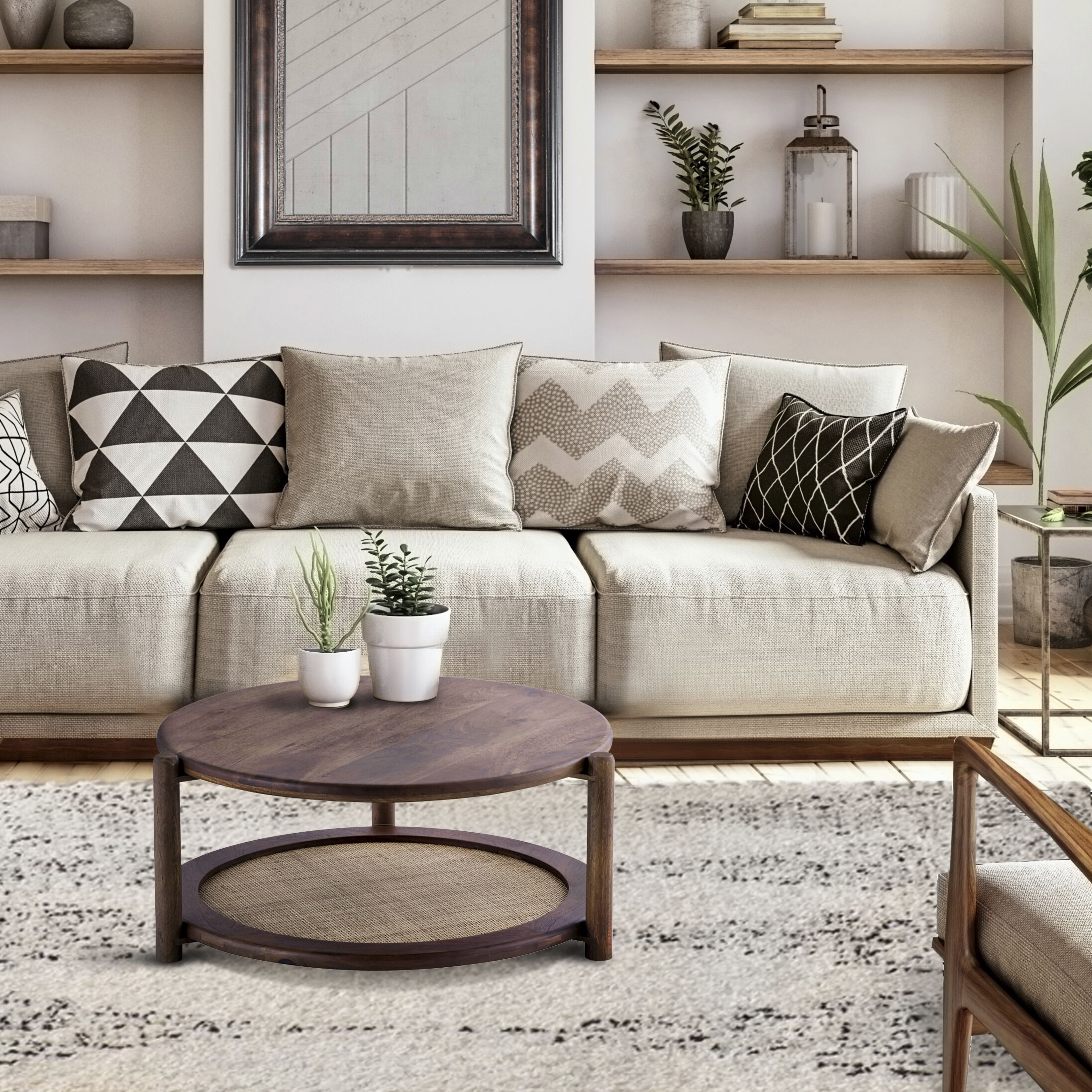 Garam 26.25 X 26.25 inch Walnut Coffee Table