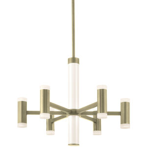 Brazen LED 24 inch Brushed Brass Chandelier Ceiling Light