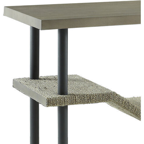 Riverview 54 X 16 inch Polished Slate with Natural and Black Console Table