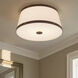 Callahan 3 Light 17 inch Luxe Gold Flush Ceiling Light