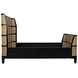 Porto Hand Rubbed Black Bed, Queen