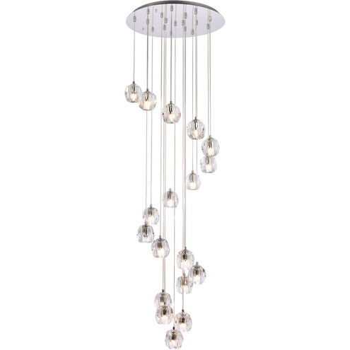 Eren 18 Light 20 inch Chrome Pendant Ceiling Light