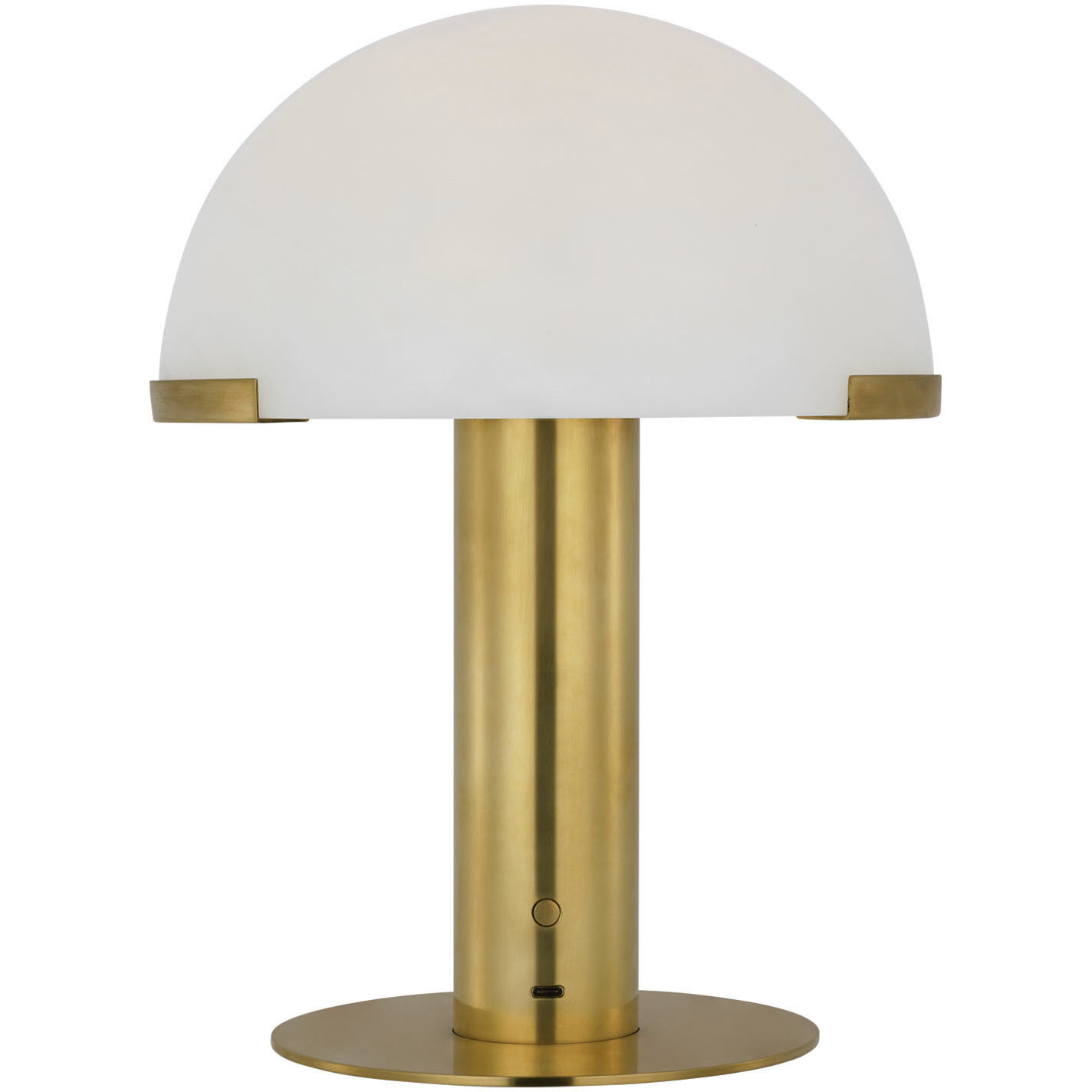 Kelly Wearstler Melange 12 inch 4.00 watt Antique-Burnished Brass Rechargeable Table Lamp Portable Light