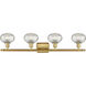 Ballston Ithaca 4 Light 36 inch Satin Gold Bath Vanity Light Wall Light