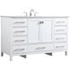 Irene 54 X 22 X 34 inch White Vanity Sink Set