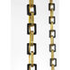Marie Flanigan Bellamy LED 12 inch Soft Brass and Bronze Statement Chain Globe Chandelier Ceiling Light in Clear Glass