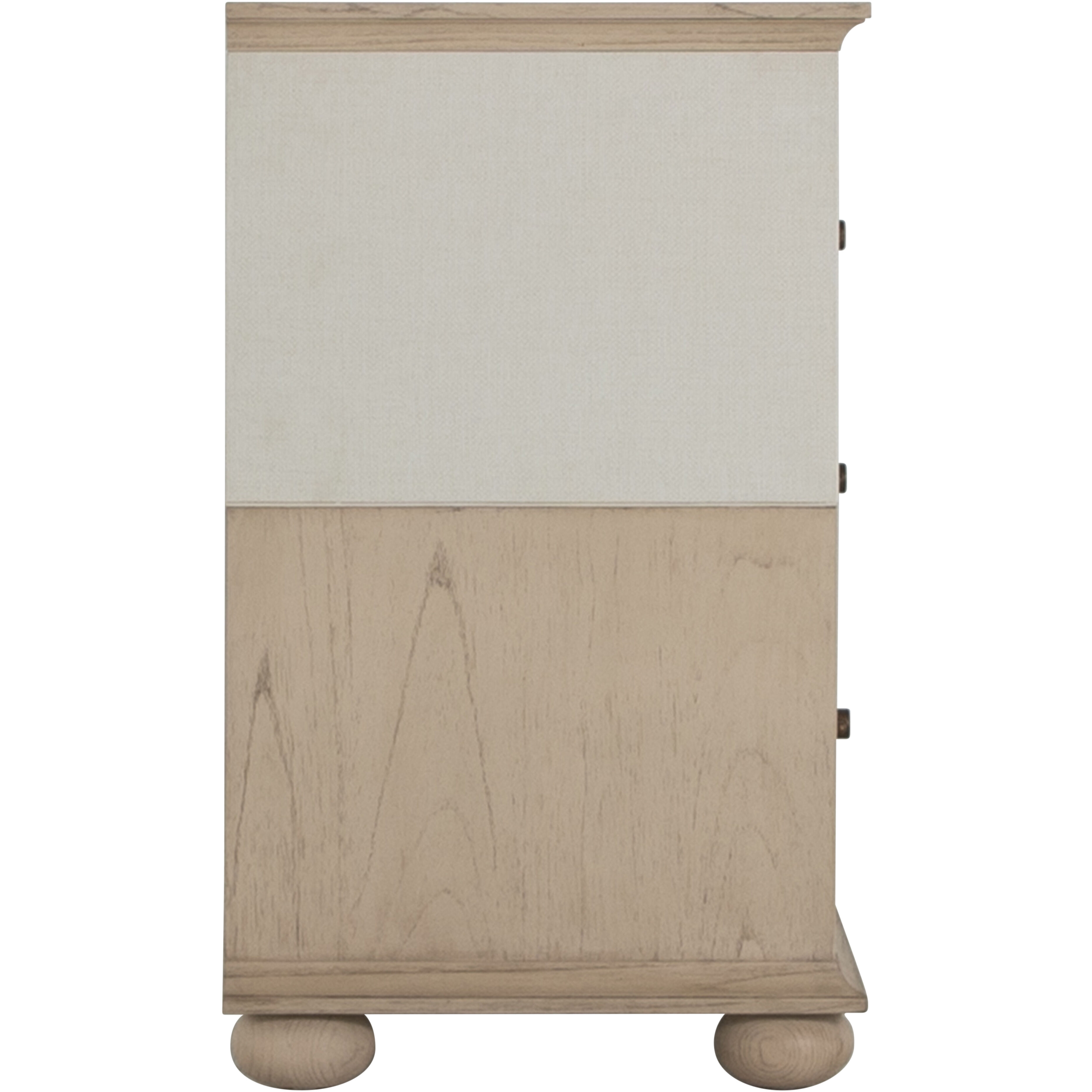 Crestine Antique Bronze / White Raffia Chest