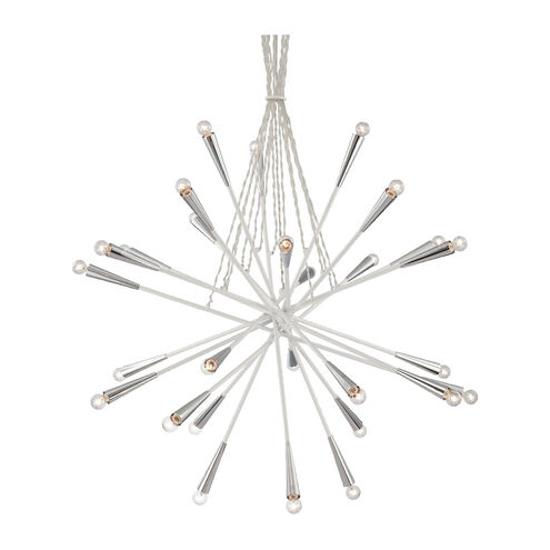 Zazu 28 Light 44 inch Chrome Pendant Ceiling Light 