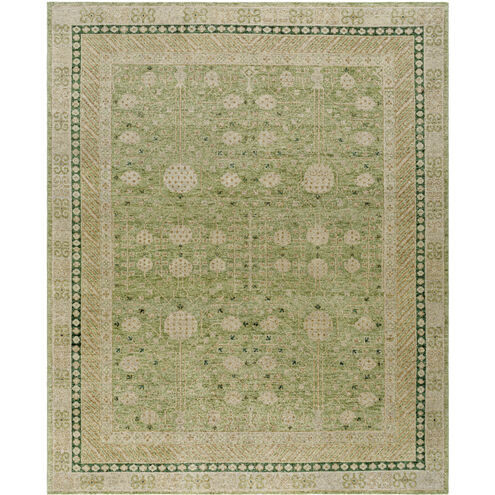Marisa 36 X 24 inch Warm Grey / Ash / Sage Handmade Rug in 2 x 3