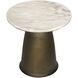 Aiden 18 X 18 inch Aged Brass Side Table