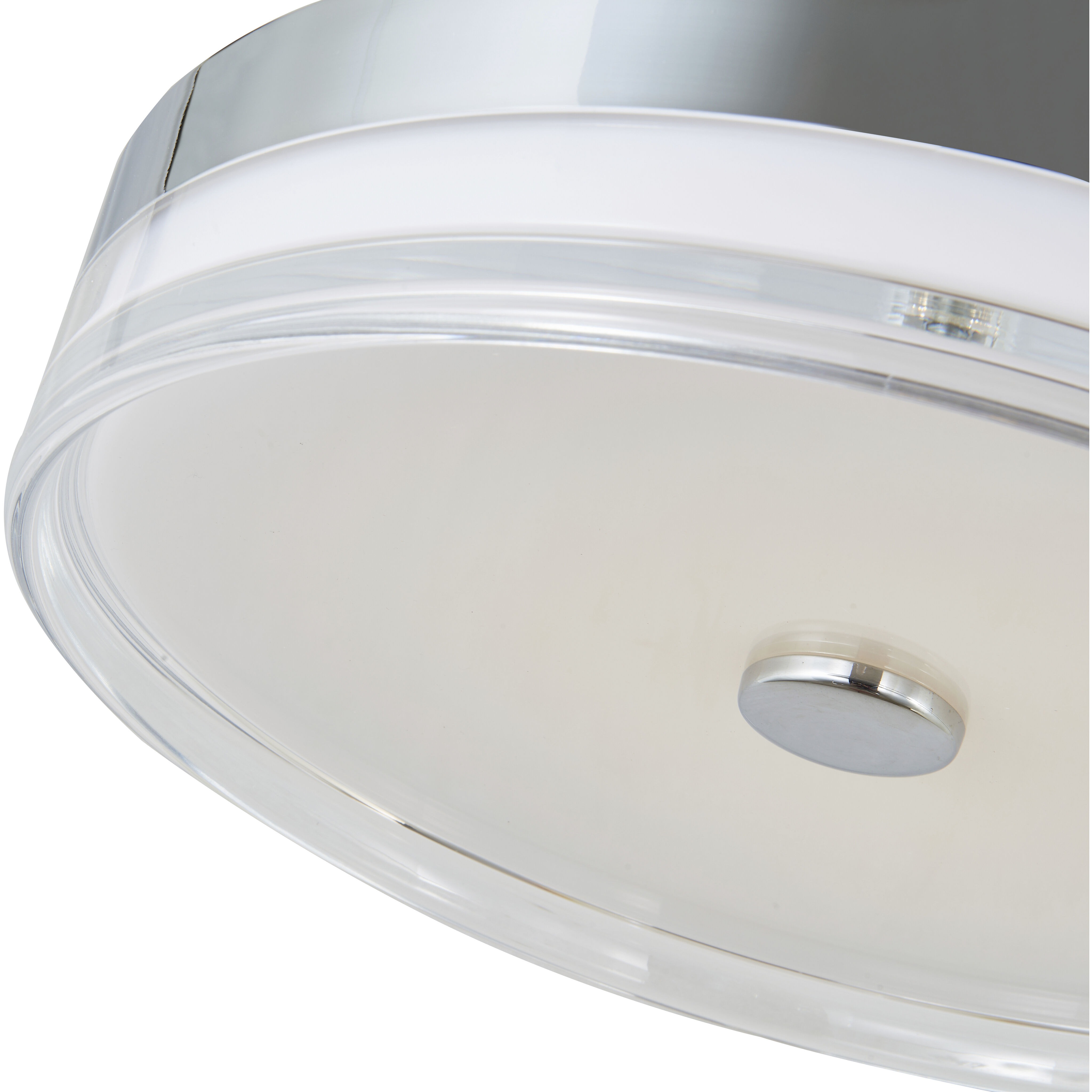 Iris LED 16 inch Chrome Flush Mount Ceiling Light