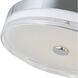 Iris LED 16 inch Chrome Flush Mount Ceiling Light