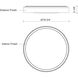 Essex LED 19.75 inch Black and White Flush Mount Ceiling Light