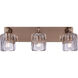 Andie 3 Light 24 inch Satin Brass Vanity Light Wall Light