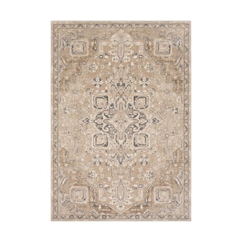 Napea 96 X 61 inch Camel/Charcoal/Cream/Medium Gray/Dark Brown Rugs, Rectangle