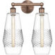 Windham 2 Light 16 inch Antique Copper Bath Vanity Light Wall Light