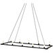 Cascadian 10 Light 48 inch Matte Black Chandelier Ceiling Light