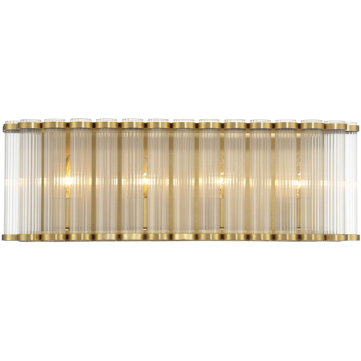 Glasbury 4 Light 23.75 inch Gold Vanity Light Wall Light