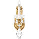 La Scala 1 Light 8 inch Heirloom Gold Wall Sconce Wall Light in Heirloom Gold Cast