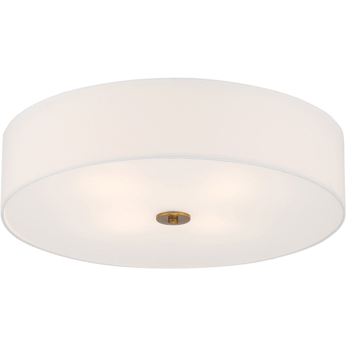 Mid Town LED 24 inch Antique Brushed Brass Flush Mount Ceiling Light