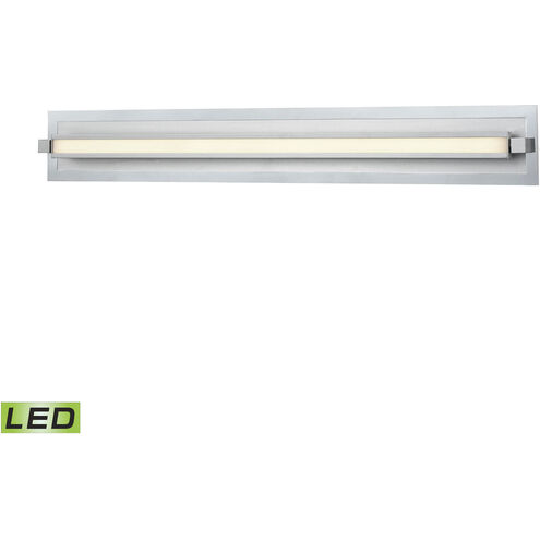 Kiara LED 37 inch White with Polished Nickel Vanity Light Wall Light