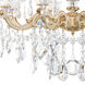La Scala 8 Light 25 inch Parchment Gold Chandelier Ceiling Light in Heritage, Parchment Gold Cast