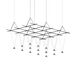 Suspenders LED 73 inch Satin Black Suspension Ceiling Light