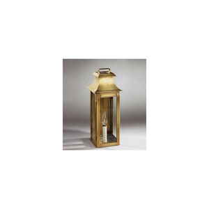 Concord 1 Light 16 inch Antique Brass Outdoor Wall Lantern in Clear Glass, No Chimney, Candelabra