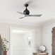 Atlas Irene-3 42 inch Matte Black with Barn Wood Tone Blades Paddle Fan, Paddle Fan
