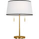 kate spade new york Ellison 22.63 inch 9.00 watt Burnished Brass Desk Lamp Portable Light