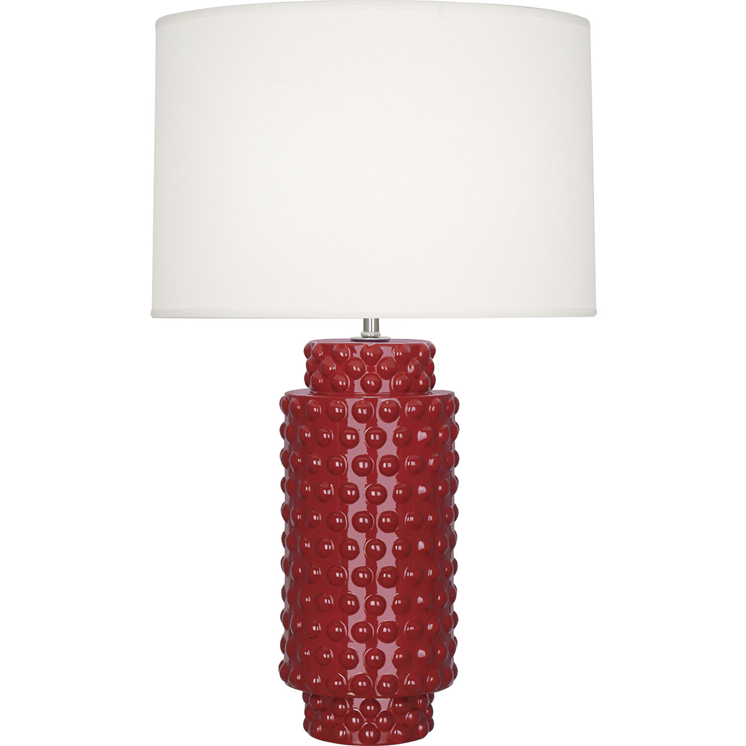 Dolly 27.5 inch 150 watt Ruby Red Table Lamp Portable Light in Fondine