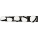 Tripoli LED 7 inch Black Bath Vanity & Wall Light in 3500K, dweLED