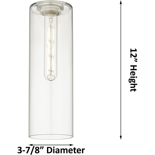 Downtown Urban Crown Point 1 Light 3.88 inch Satin Nickel Pendant Ceiling Light in Matte White