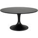 Herno 59 X 59 inch Matte Black Dining Table