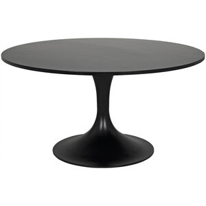 Herno 59 X 59 inch Matte Black Dining Table