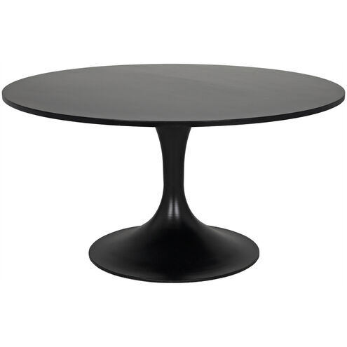 Herno 59 X 59 inch Matte Black Dining Table