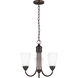 Seville 3 Light 17 inch Bronze Chandelier Ceiling Light
