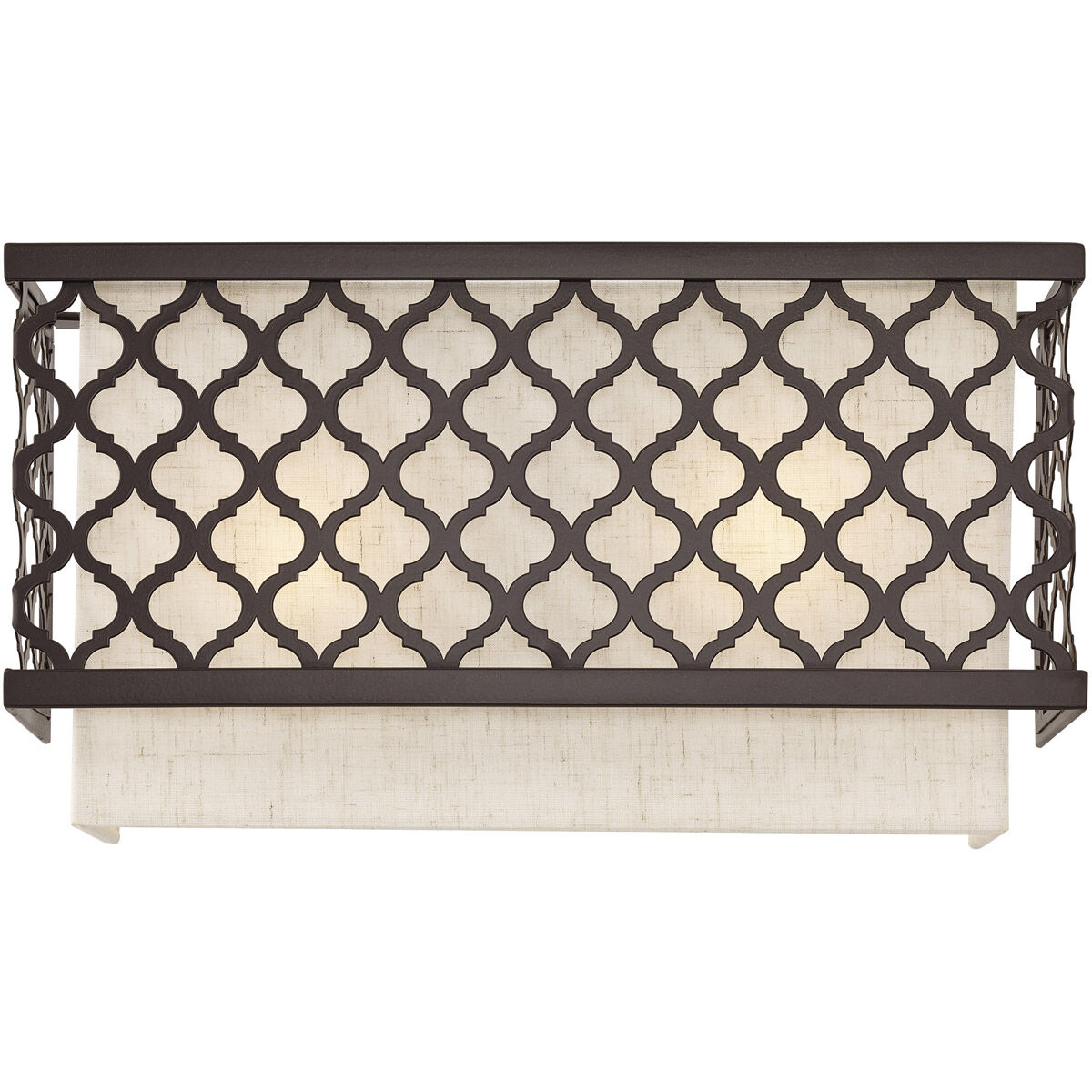 Arabesque 2 Light 13 inch English Bronze ADA ADA Wall Sconce Wall Light