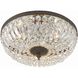 Waltham 3 Light 16 inch English Bronze Flush Ceiling Light in Clear Spectra