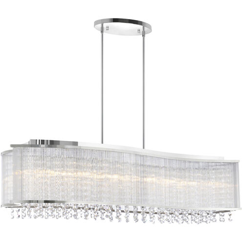 Elsa 6 Light 36 inch Chrome Island/Pool Table Light Ceiling Light