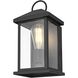 Neil 1 Light 12 inch Black Outdoor Wall Sconce