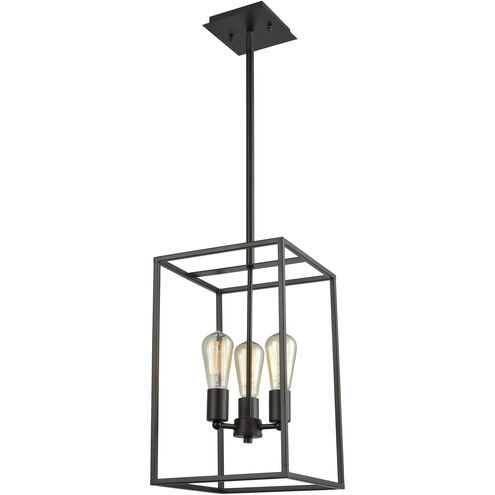 Williamsport 3 Light 10 inch Oil Rubbed Bronze Chandelier Ceiling Light