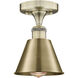 Smithfield 1 Light 6.5 inch Antique Brass Semi-Flush Mount Ceiling Light