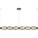 Gem LED 72.6 inch Flat Bronze Linear Chandelier Ceiling Light, Mandrel