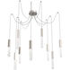 Axis LED 11 inch Metallic Beige Silver Swag Multi-Pendant Ceiling Light in 3000K LED