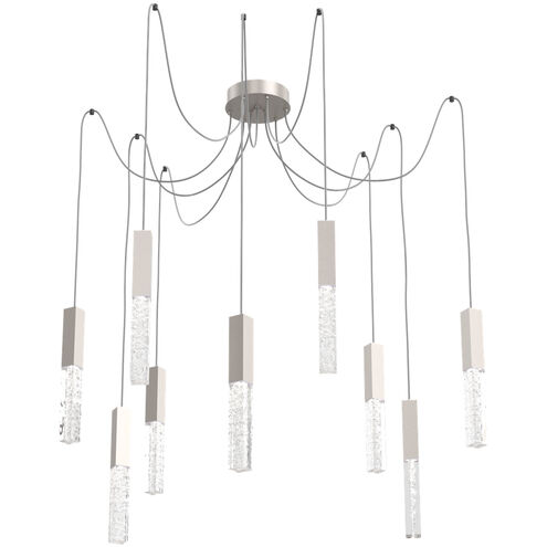 Axis LED 11 inch Metallic Beige Silver Swag Multi-Pendant Ceiling Light in 3000K LED