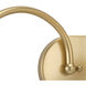 Carisa 2 Light 15 inch Vintage Gold Bath Vanity Wall Light