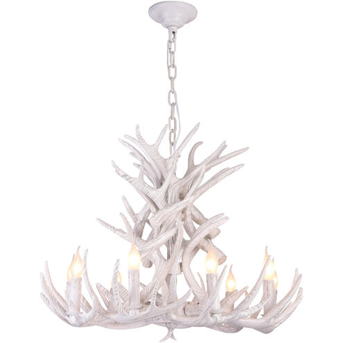 Canada 9 Light 39 inch White Chandelier Ceiling Light